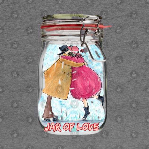 Jar Full Of Love - back of shirt by Marjansart 